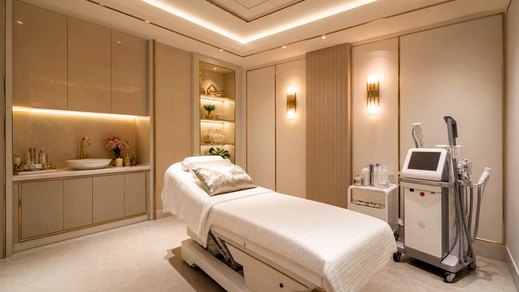 NadiIQ on-site clinical therapy room with modern equipment
